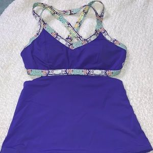 Calia purple Tankini
